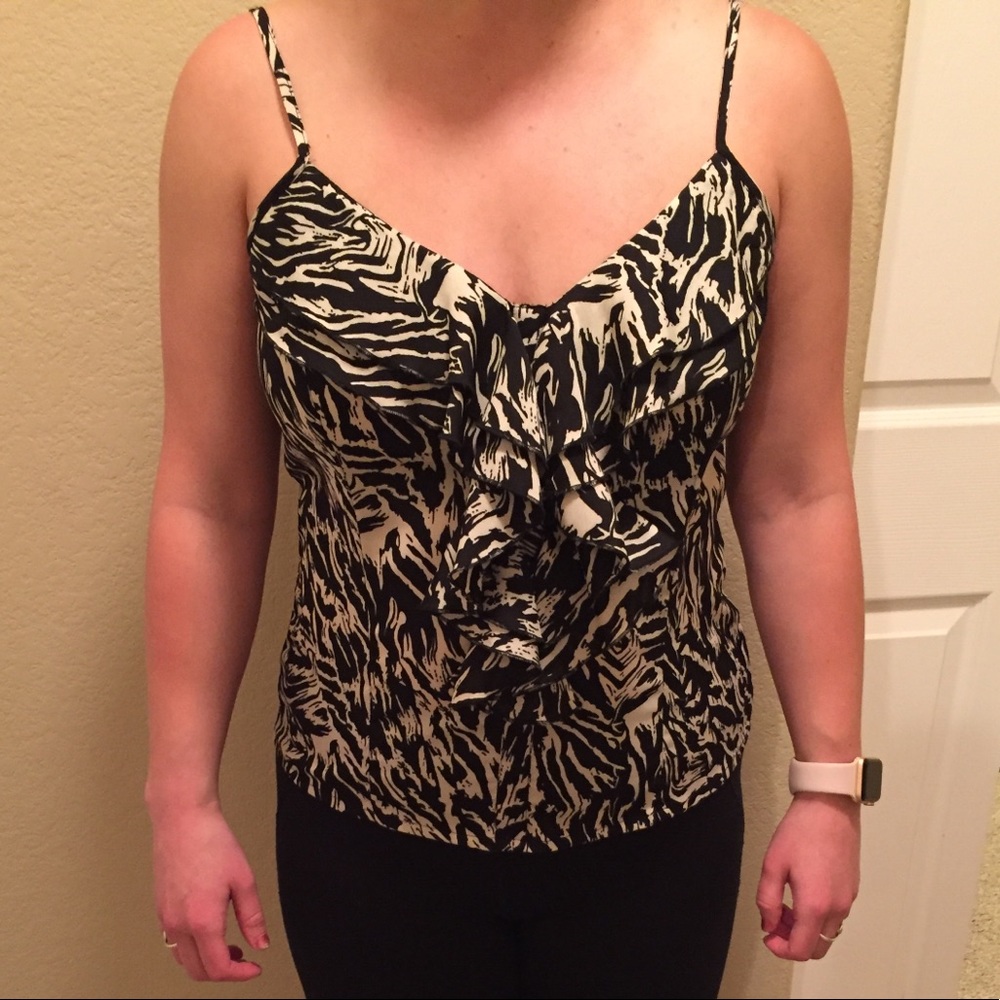 Zebra print tank top